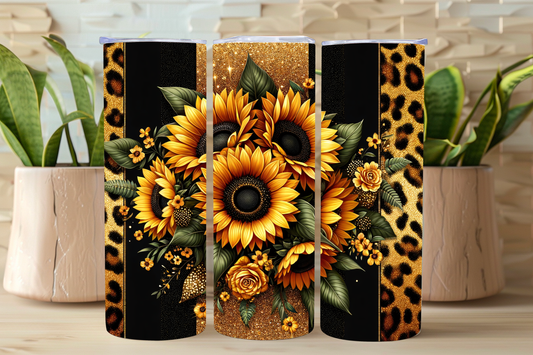 SUNFLOWER & CHEETAH TUMBLER